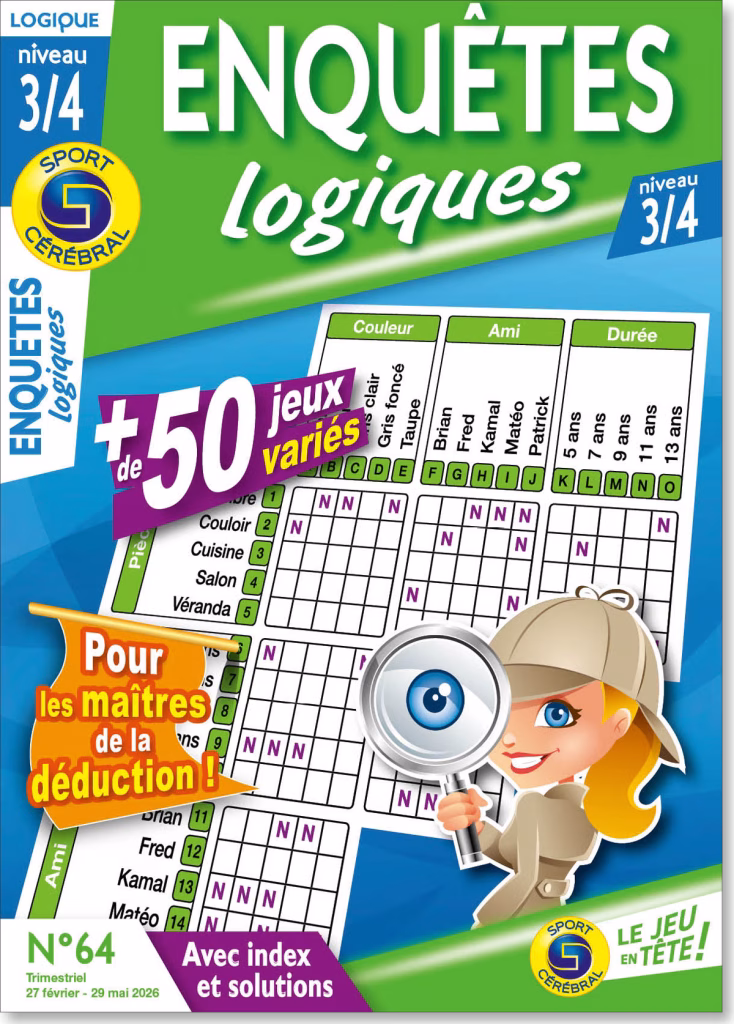 Logigramme, jeux qui vous fait résoudre toutes les énigmes !