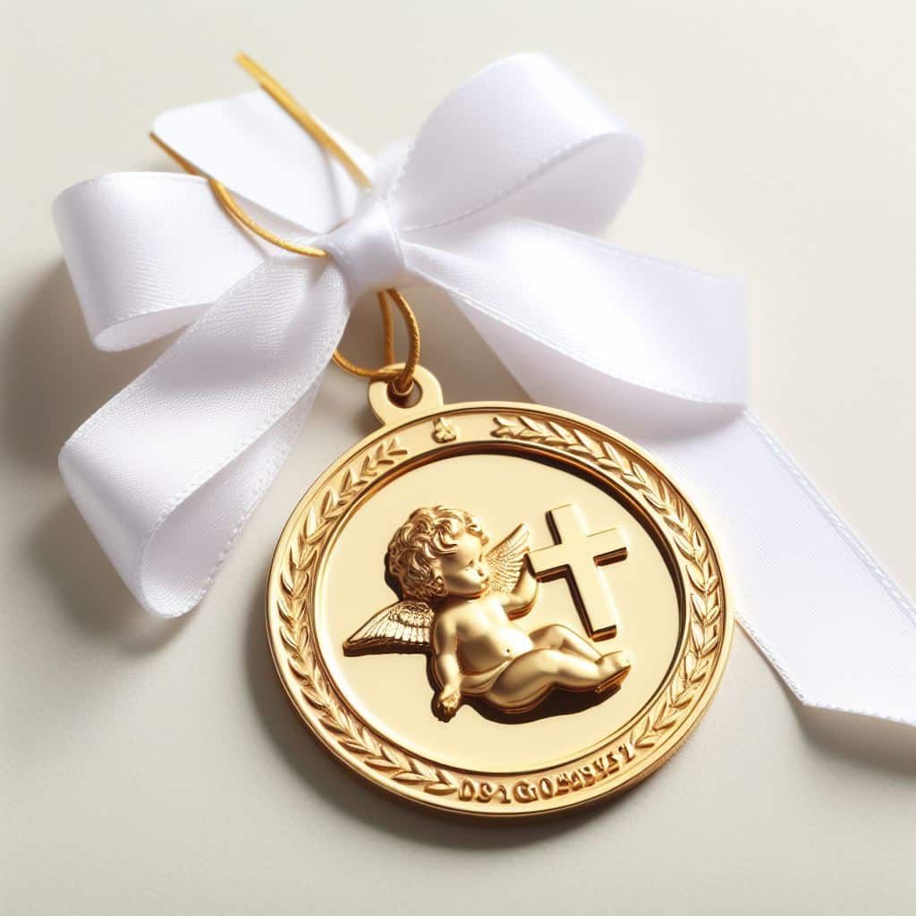 Trouvez la médaille idéale pour un baptême de garçon. Un cadeau spirituel et mémorable pour marquer cette occasion spéciale.